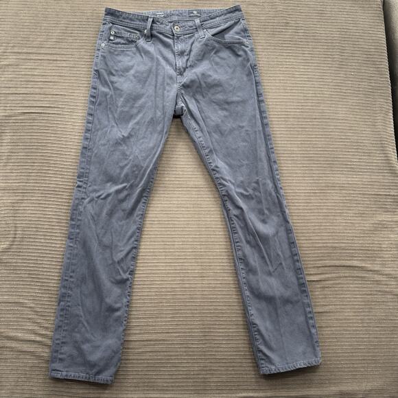 AG Adriano Goldschmied Men's Straight Jeans - Gray - Picture 1 of 10